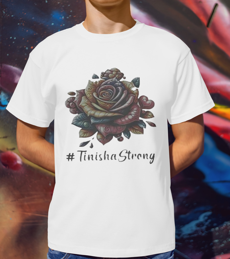 TinishaStrong Rose Floral T-Shirt