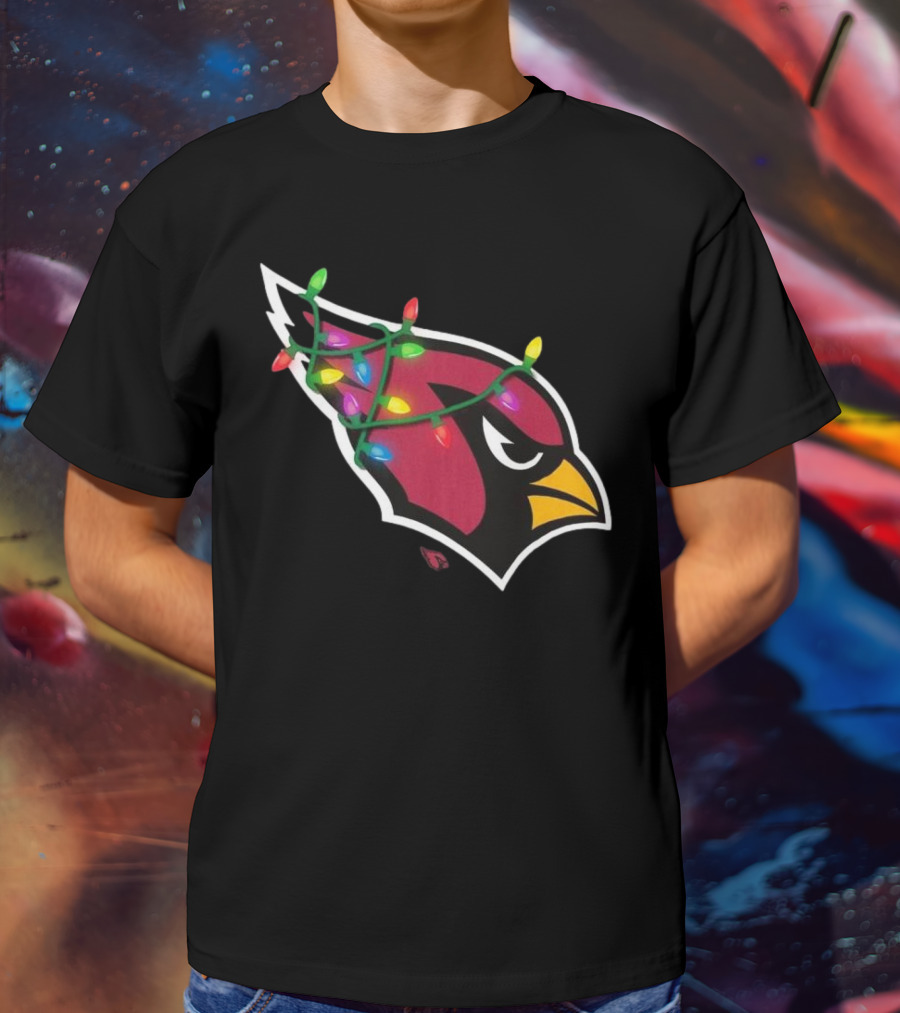 Arizona Cardinals Festive Holiday Lights T-Shirt