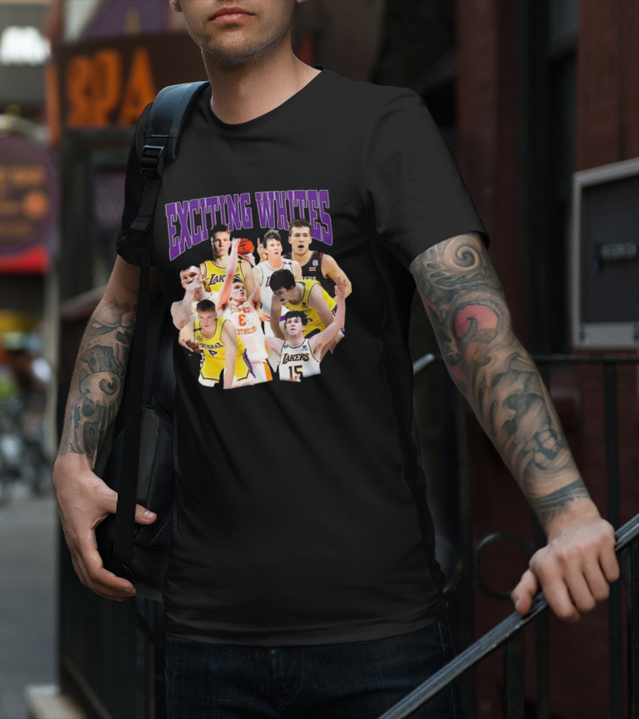 Dalton Knecht Austin Reaves Exciting Whites Lakers Basketball T-Shirt