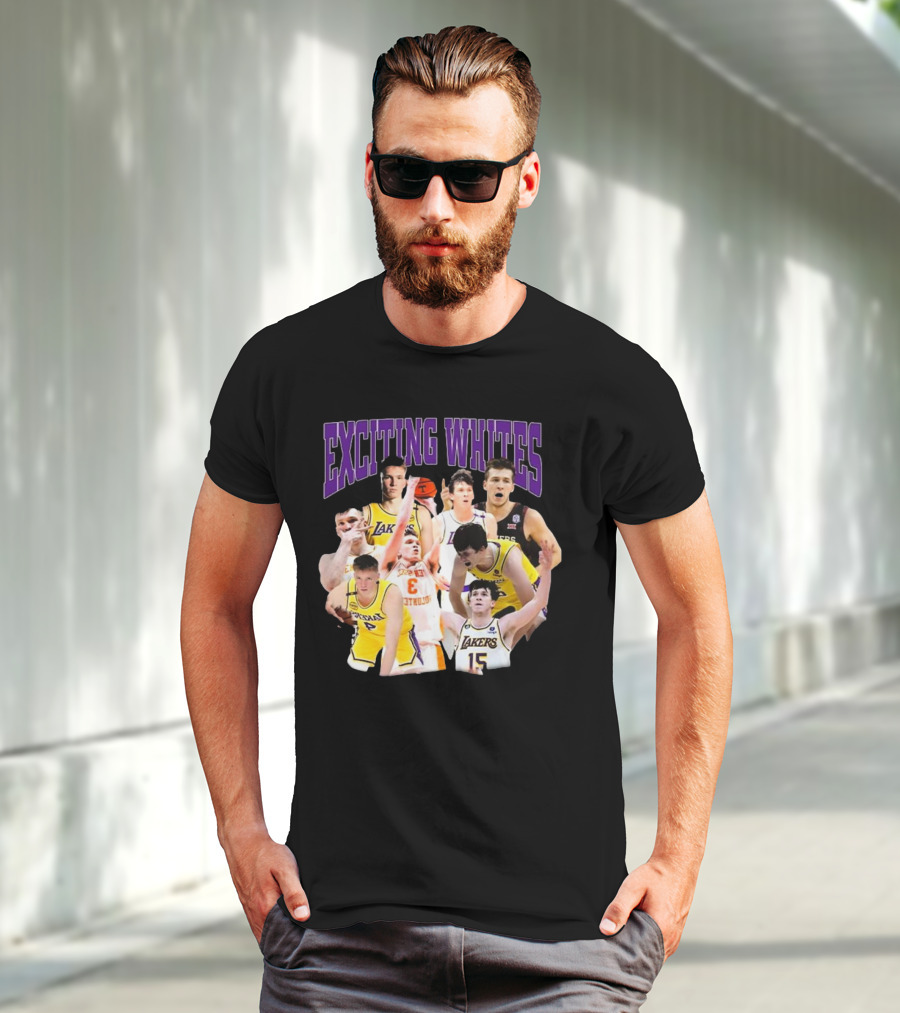 Dalton Knecht Austin Reaves Exciting Whites Lakers Basketball T-Shirt