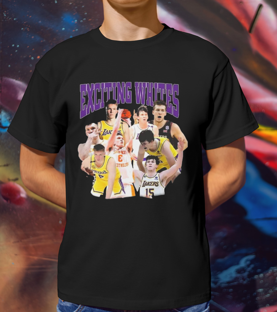 Dalton Knecht Austin Reaves Exciting Whites Lakers Basketball T-Shirt