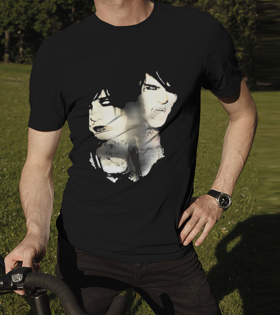 Johnnieguilbert Transformation Dual Expression Emo Vampire Aesthetic T-Shirt