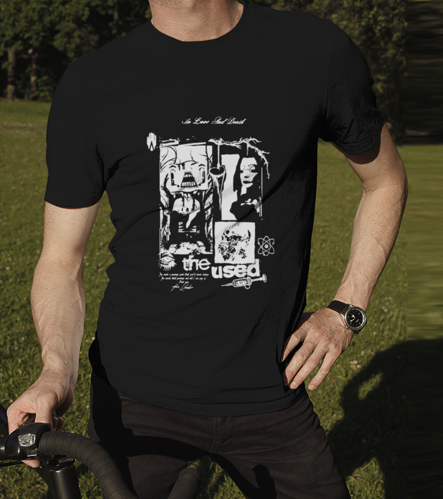 The Used No Love Lost Skull Collage T-Shirt