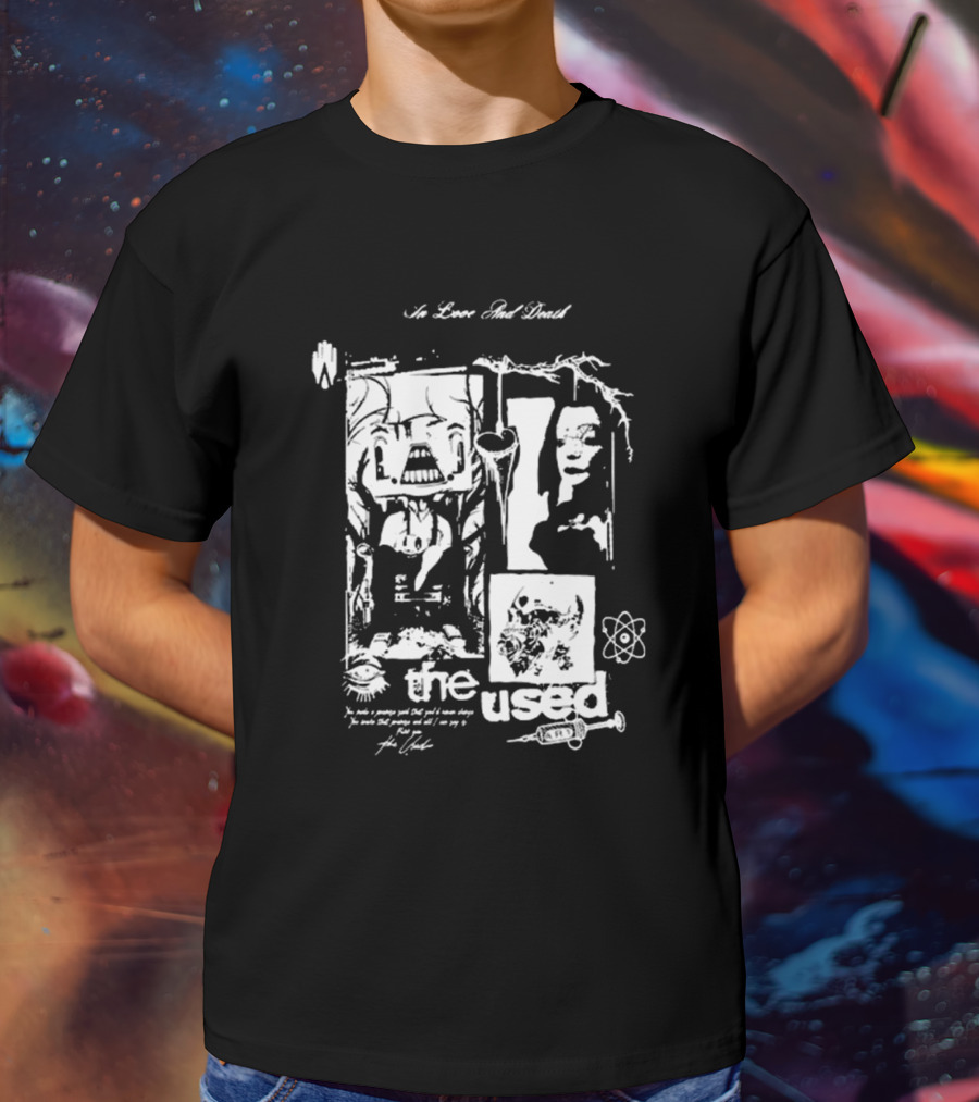 The Used No Love Lost Skull Collage T-Shirt