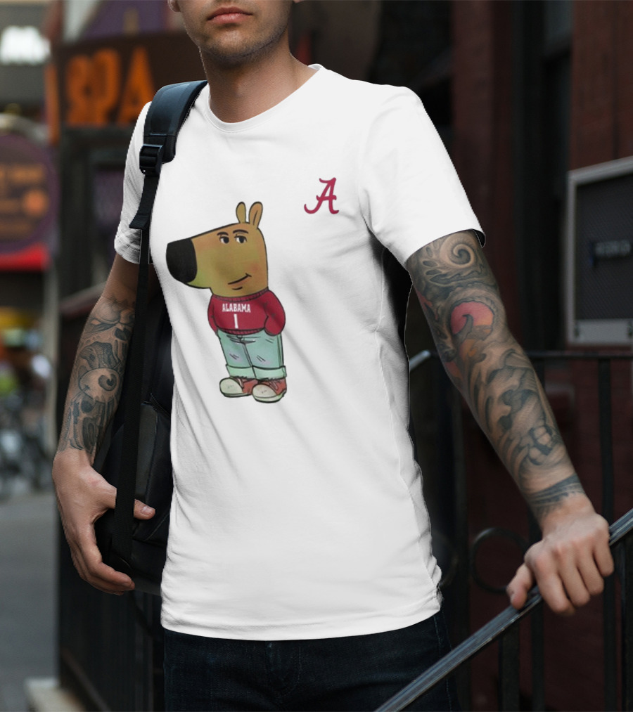 Alabama Crimson Tide Chill Cartoon Character T-Shirt