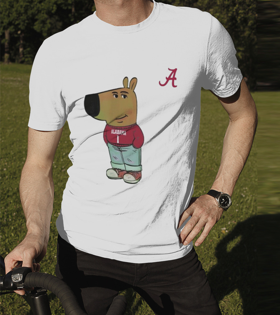 Alabama Crimson Tide Chill Cartoon Character T-Shirt