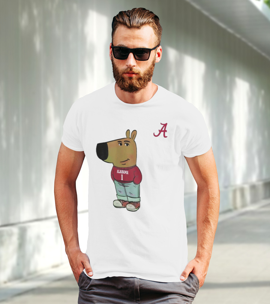 Alabama Crimson Tide Chill Cartoon Character T-Shirt