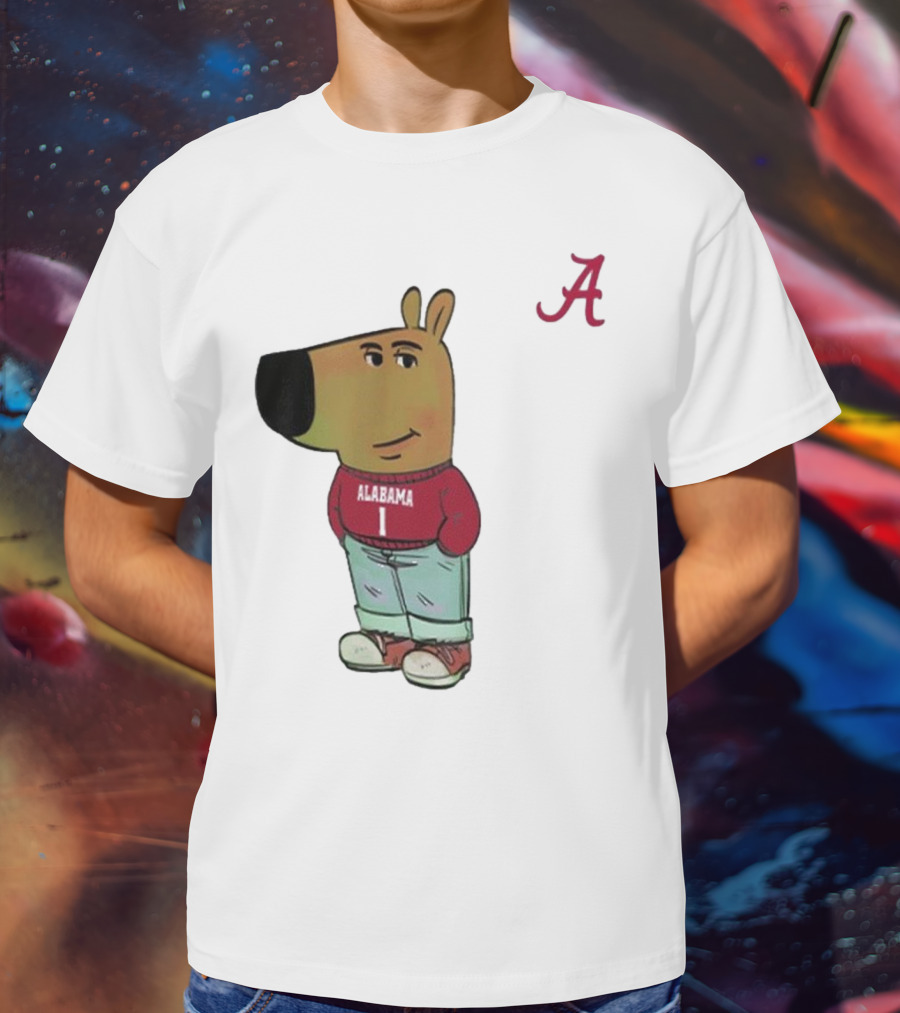 Alabama Crimson Tide Chill Cartoon Character T-Shirt