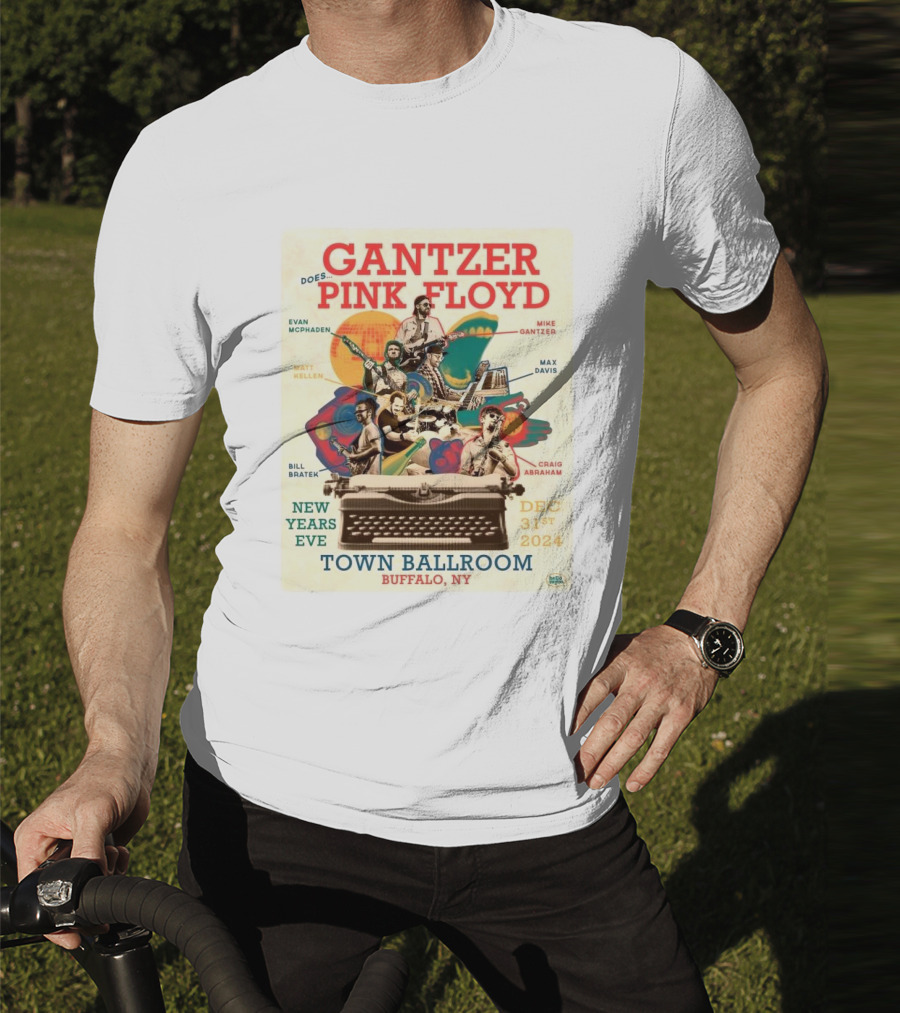 Gantzer Does Pink Floyd New Years Eve Town Ballroom Buffalo NY Dec 31st T-Shirt