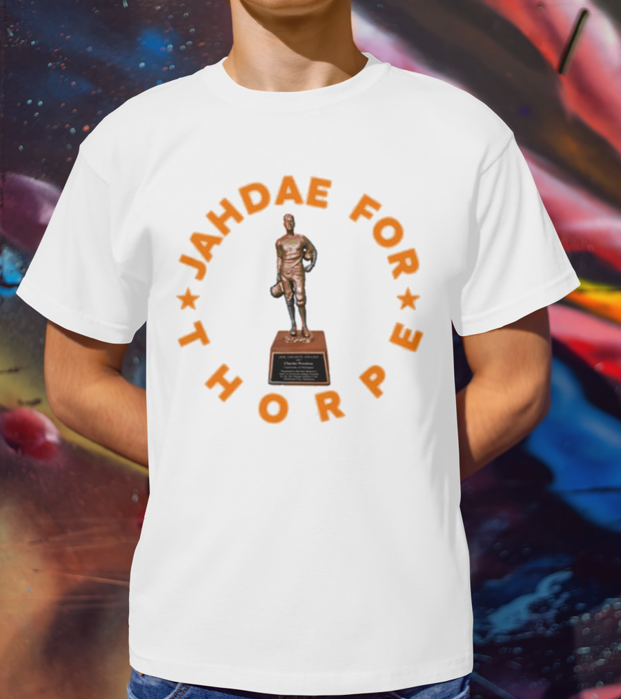 Jahdae For Thorpe Bronze Trophy Tribute Featuring Michael Taaffe T-Shirt