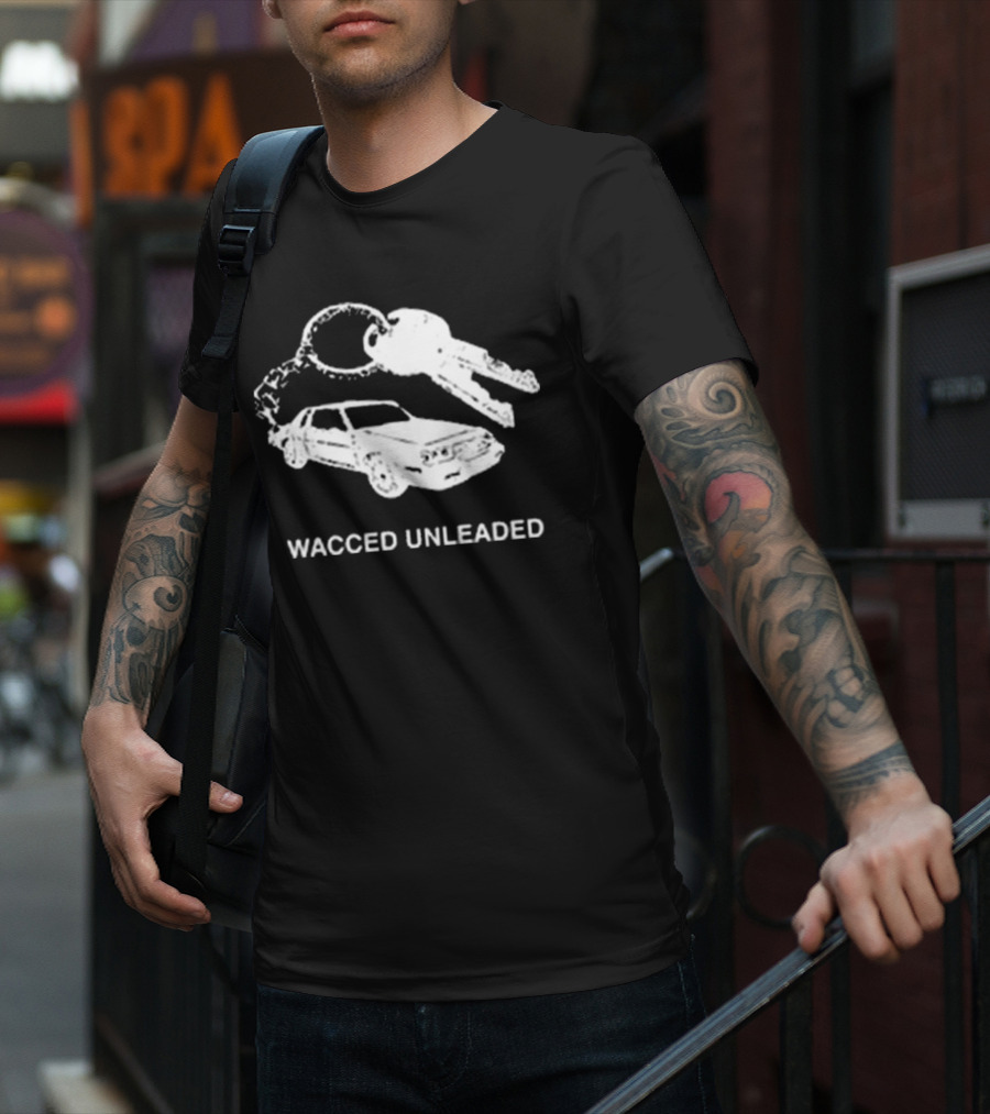 Rjv Collectives Wacced Unleaded Car And Keys T-Shirt
