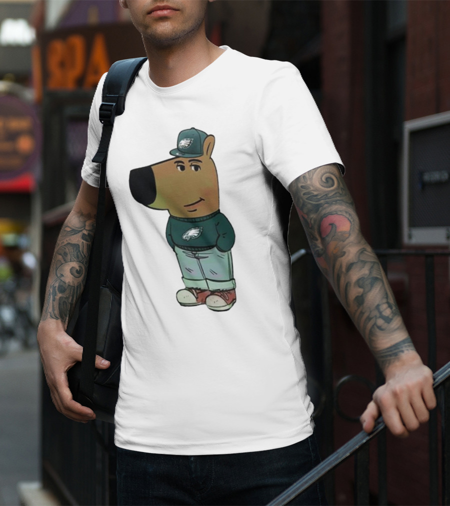 I Am Just A Chill Guy Philadelphia Eagles Character In Hat T-Shirt