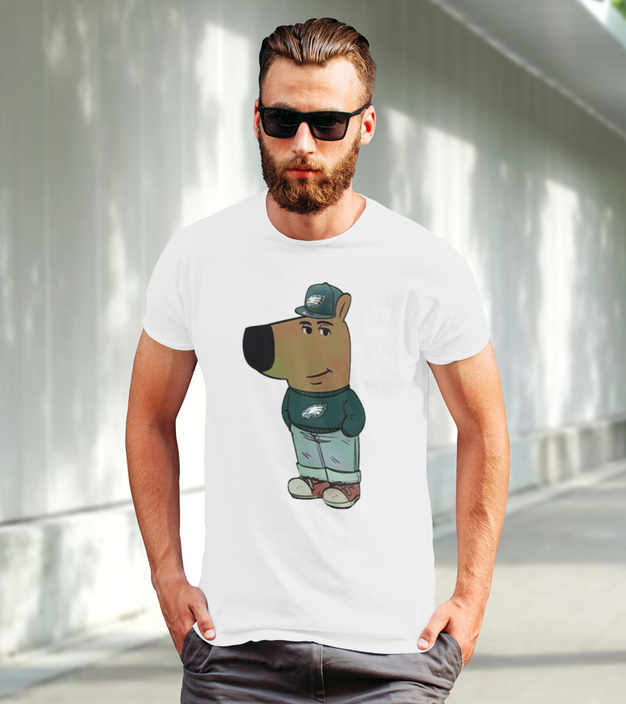 I Am Just A Chill Guy Philadelphia Eagles Character In Hat T-Shirt