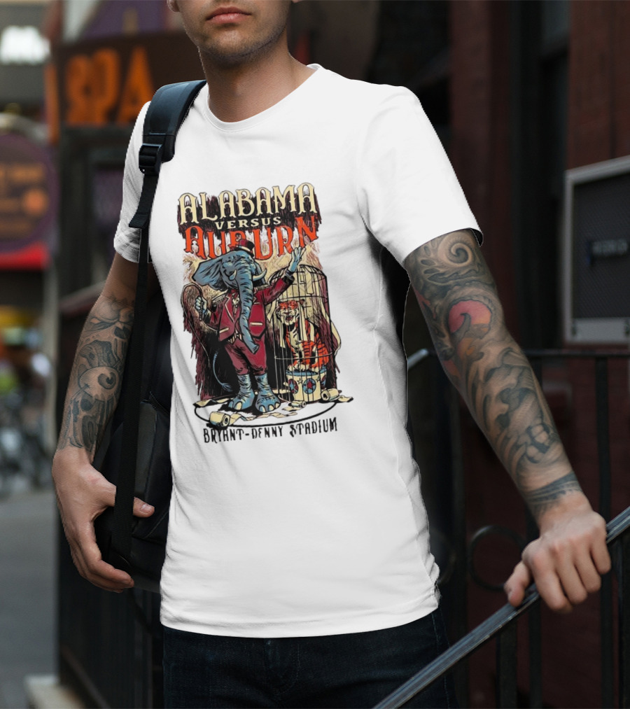 Alabama Versus Auburn Bryant-Denny Stadium Iron Bowl Week T-Shirt