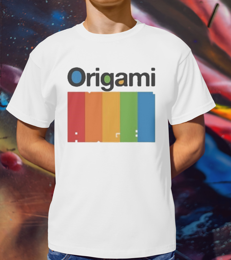 Origami Spectrum Rainbow Blocks T-Shirt