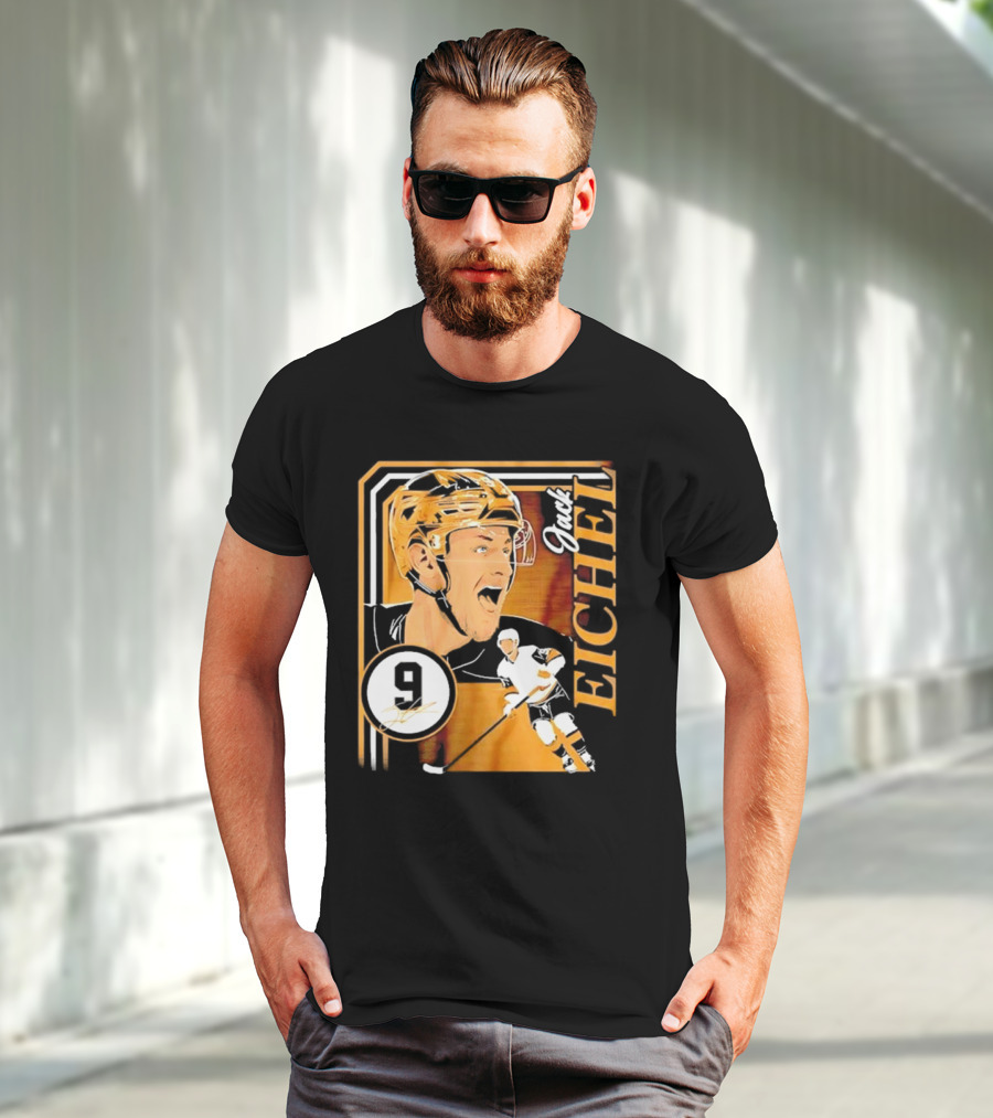 Jack Eichel Las Vegas Hockey Collage Frame T-Shirt