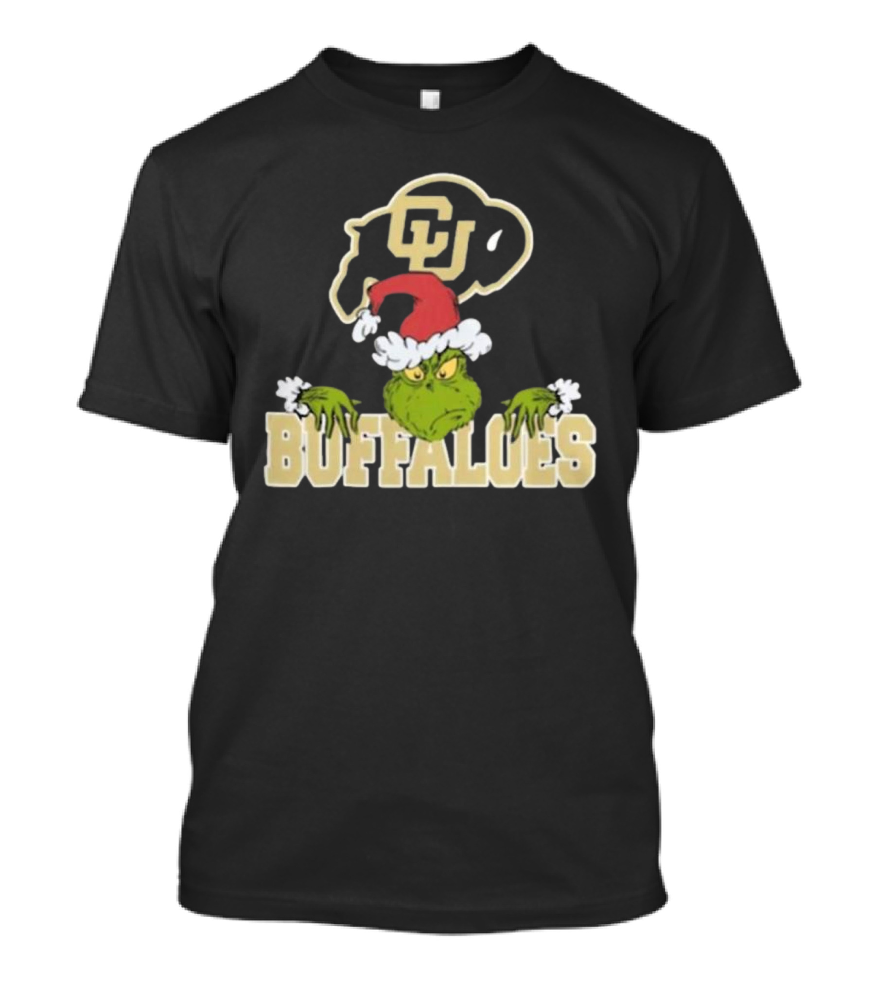 NCAA Colorado Buffaloes Grinch Christmas Football T-Shirt