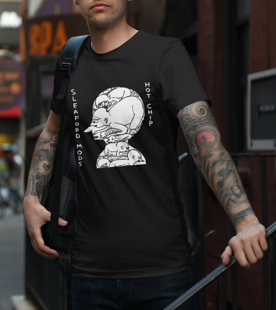 Sleaford Mods Hot Chip Abstract Figure Array T-Shirt