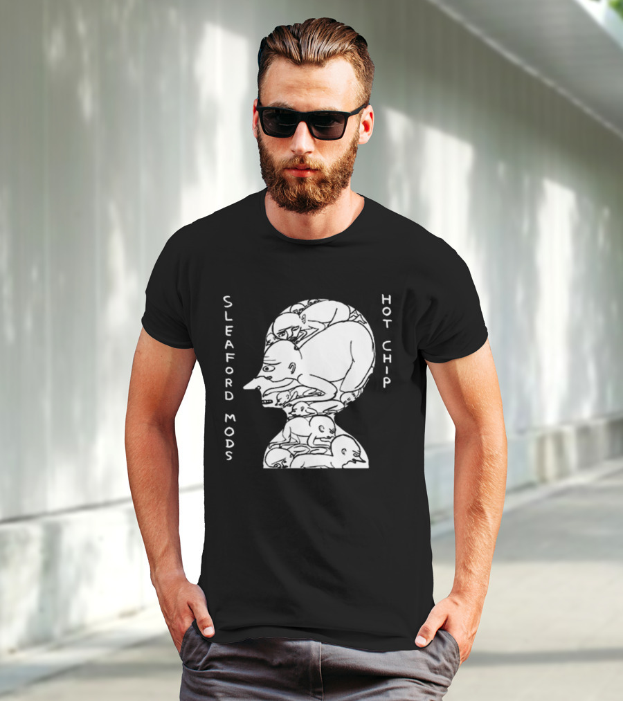 Sleaford Mods Hot Chip Abstract Figure Array T-Shirt