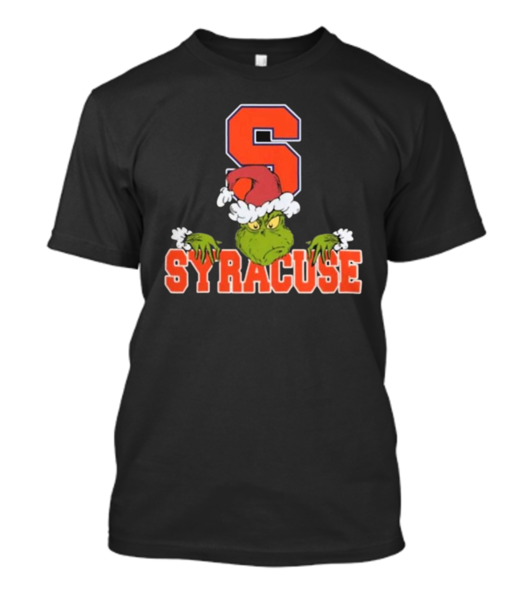 Syracuse Orange Grinch Christmas Football T-Shirt