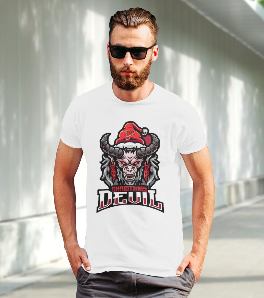 St. Louis Blues Krampus Christmas Devil NHL T-Shirt