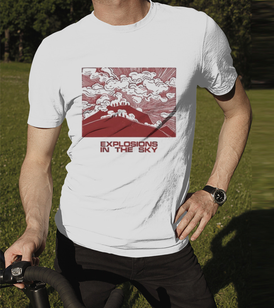 Explosions In The Sky End Natural Cloud Mountain Landscape T-Shirt