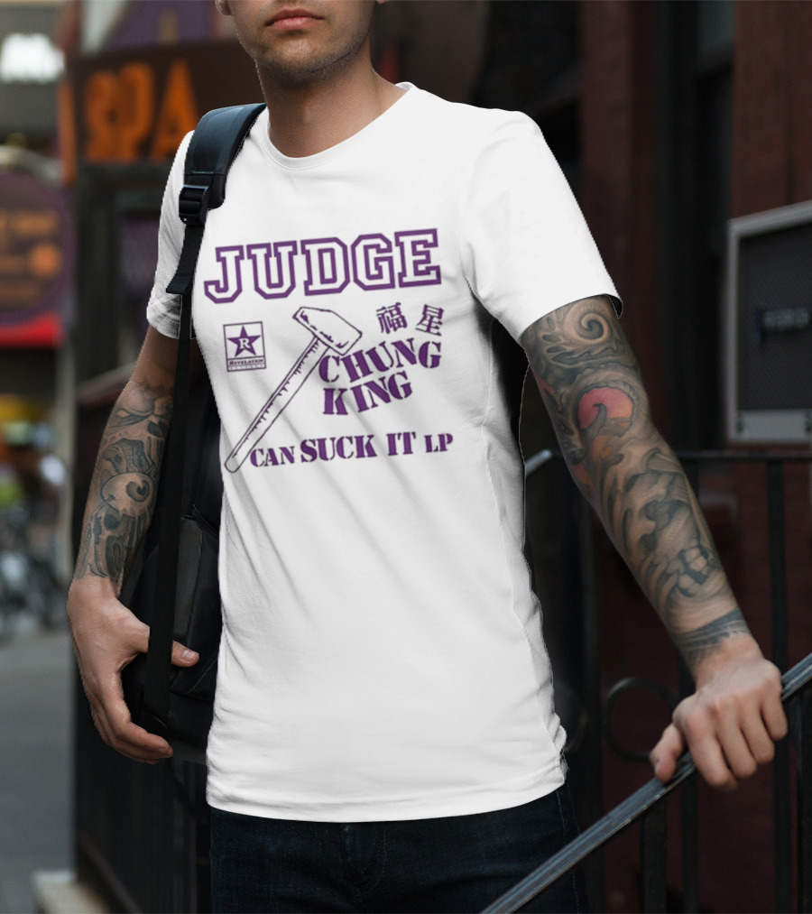 Judge Chung King Can Suck It LP Revelation Records Hammer Star T-Shirt