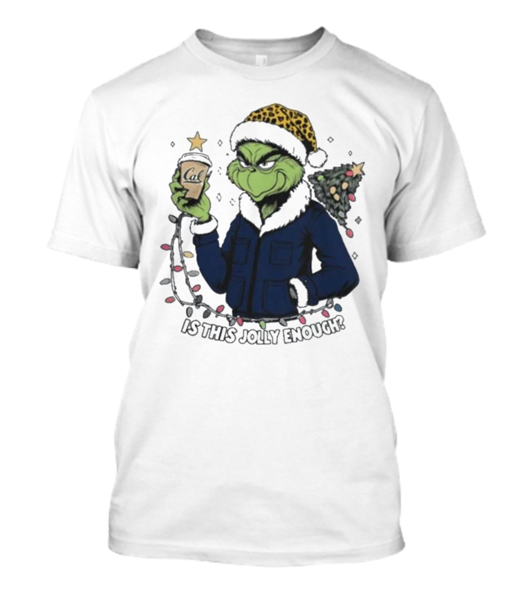 California Golden Bears X Grinch Is This Jolly Enough Merry Christmas T-Shirt