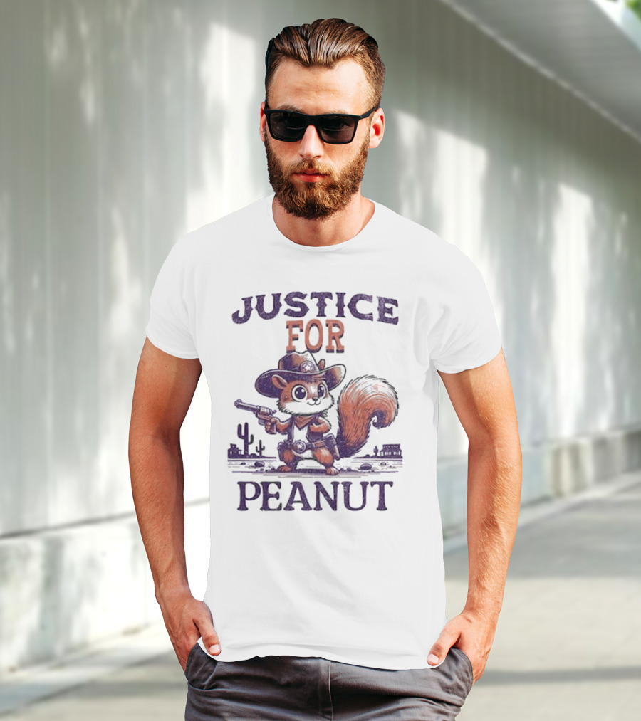 Justice For Peanut The Cowboy Squirrel T-Shirt