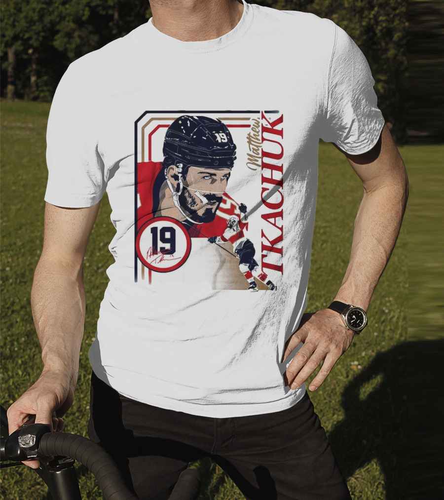Matthew Tkachuk Number 19 Collage Frame Hockey T-Shirt