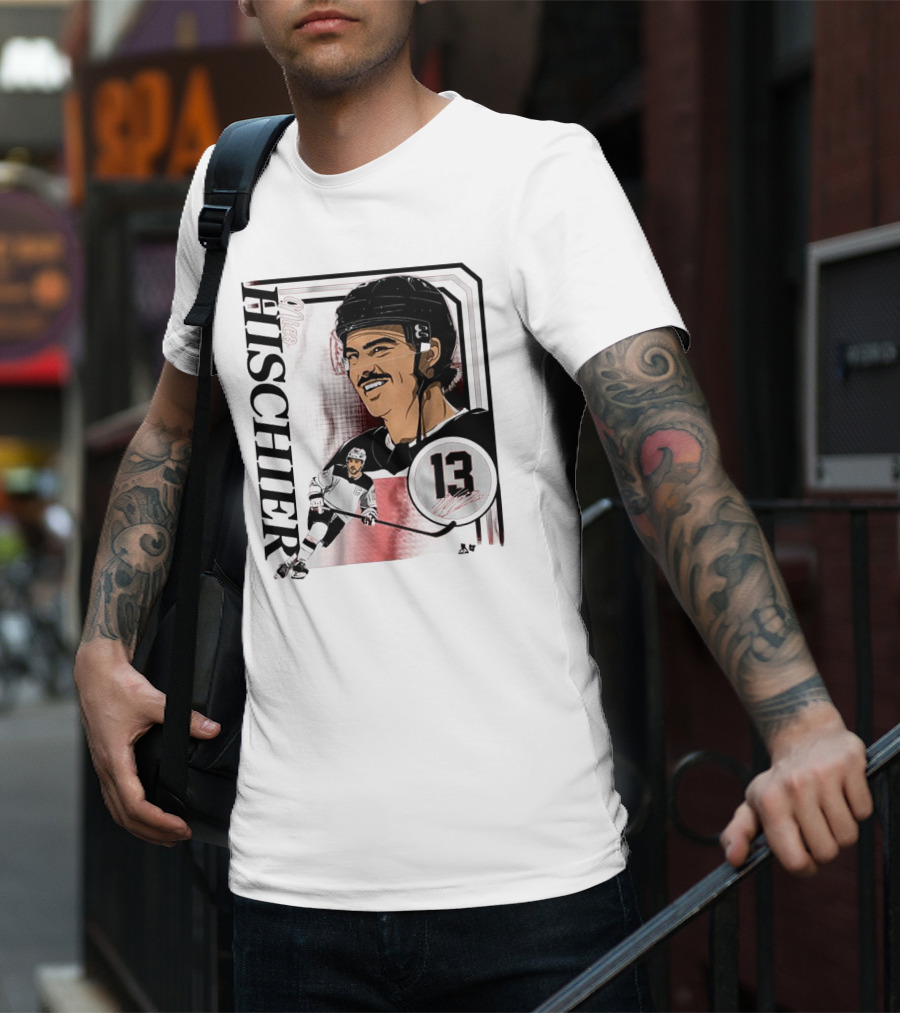 Nico Hischier Collage Frame Number 13 Hockey T-Shirt