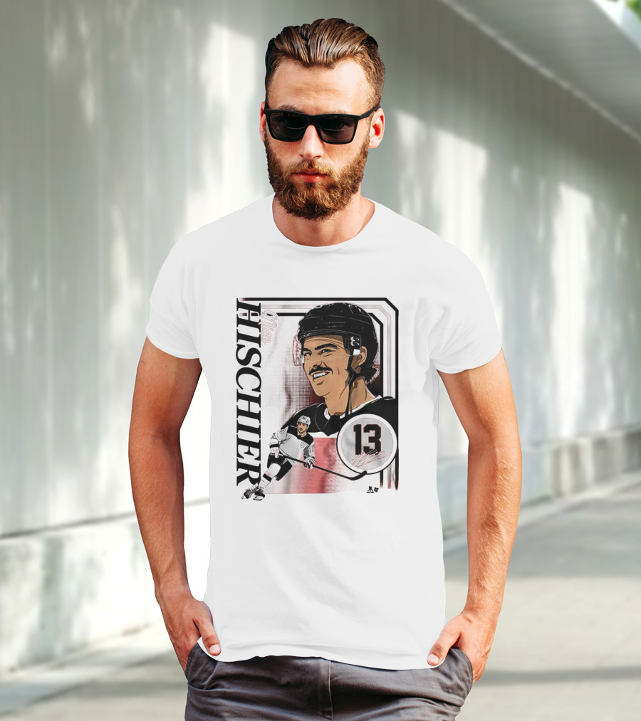 Nico Hischier Collage Frame Number 13 Hockey T-Shirt