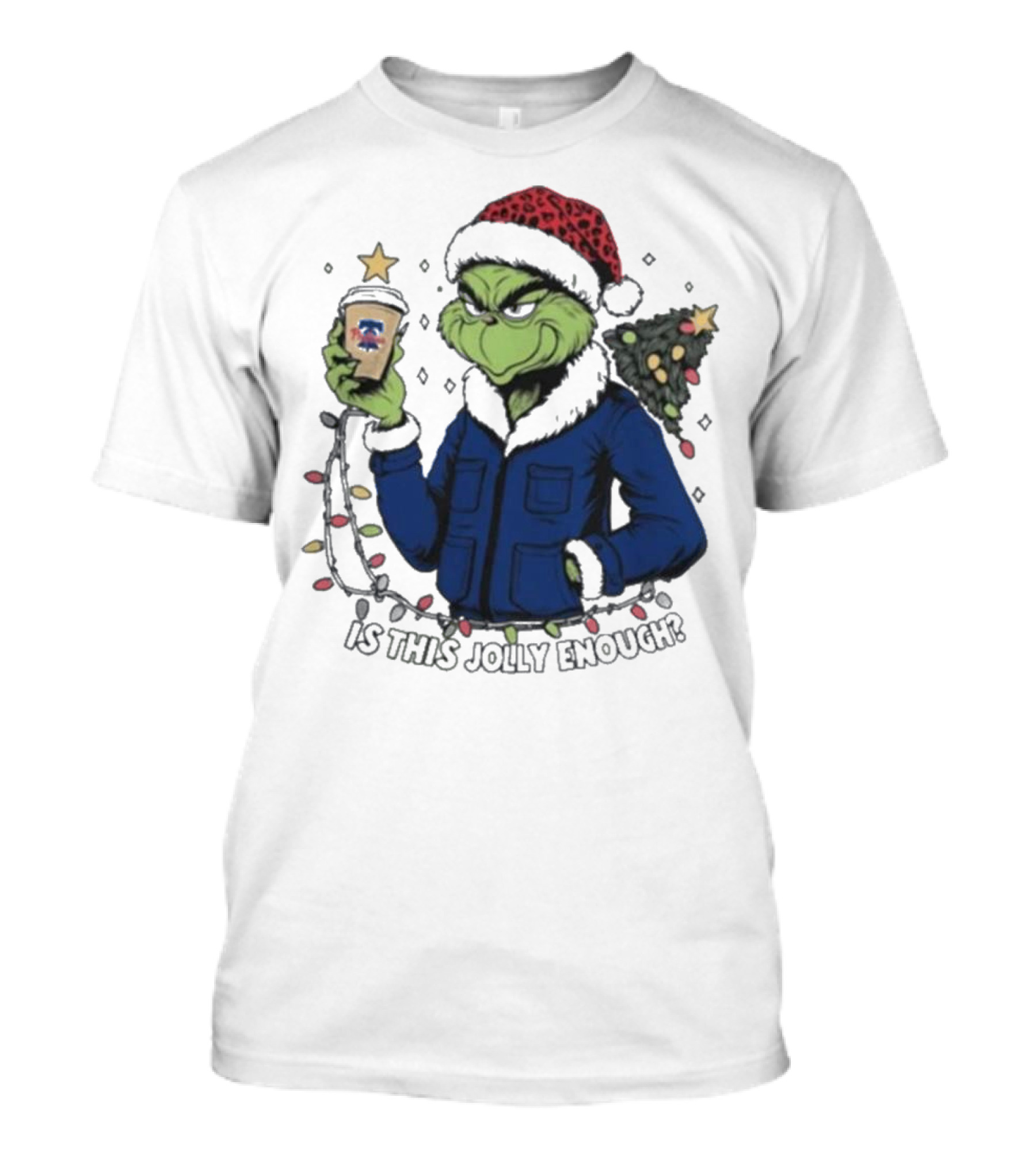 Philadelphia Phillies Grinch Is This Jolly Enough Merry Christmas T-Shirt