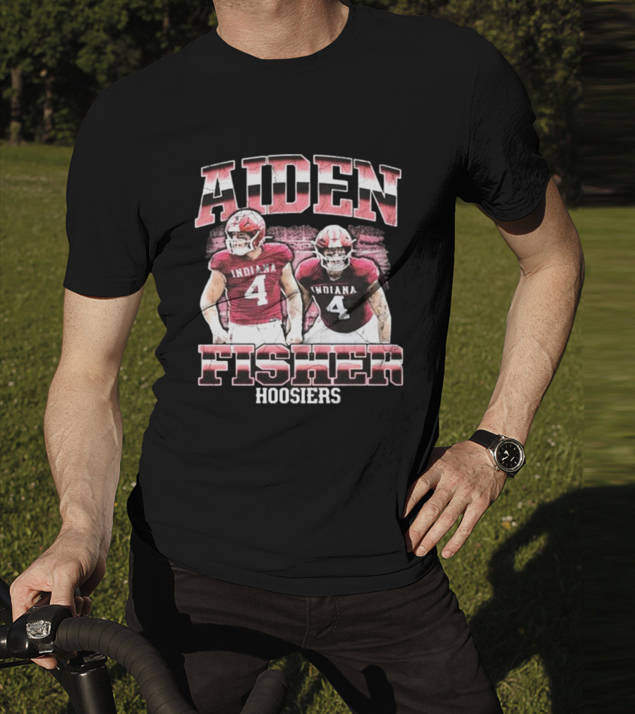 Aiden Fisher Indiana Hoosiers 90s Football T-Shirt