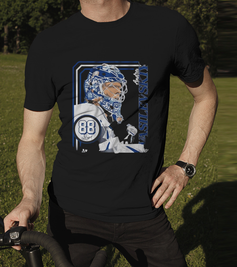 Andrei Vasilevskiy 88 Hockey Goalie Collage Frame T-Shirt