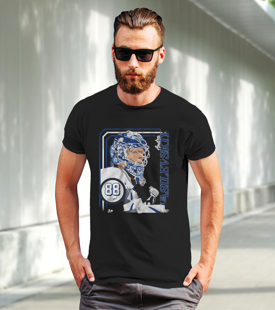 Andrei Vasilevskiy 88 Hockey Goalie Collage Frame T-Shirt