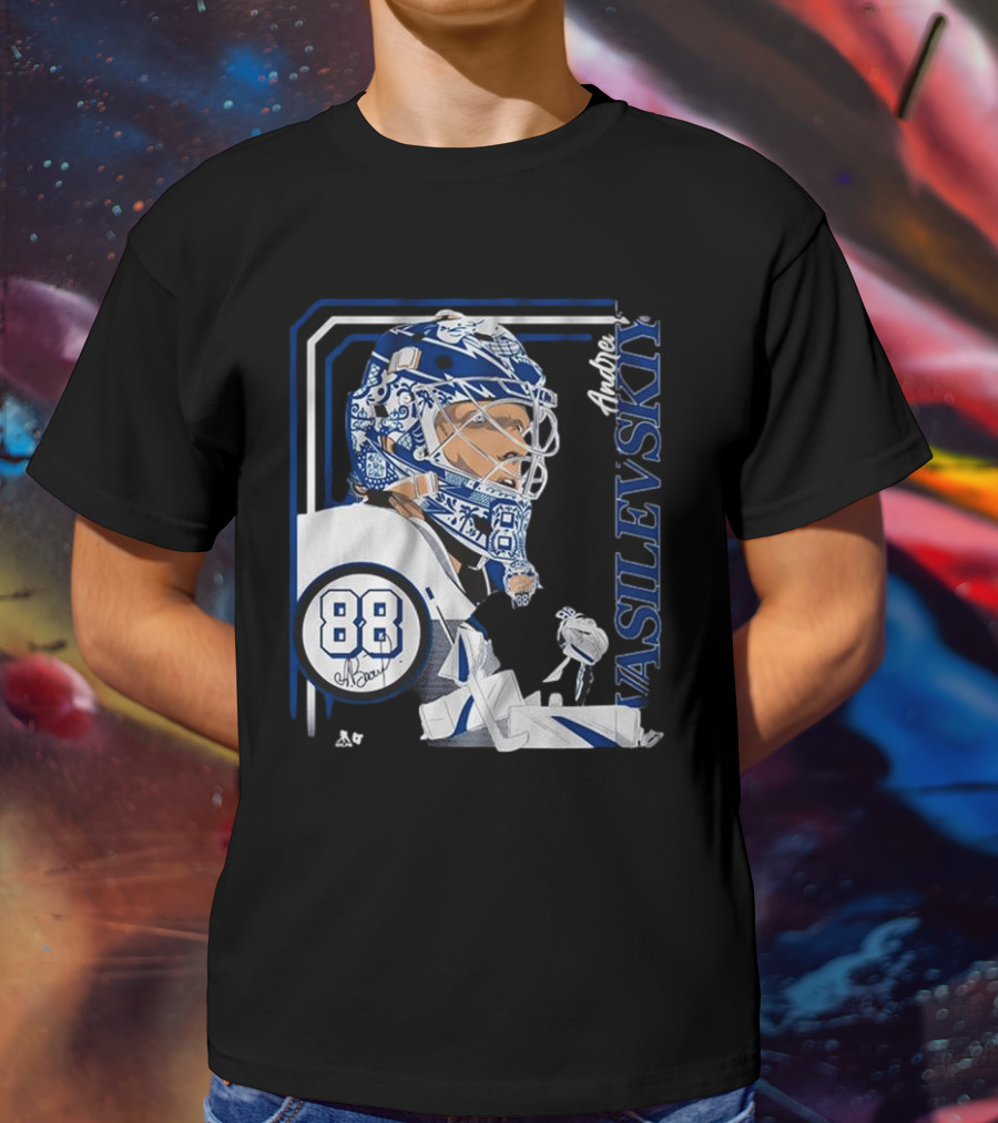 Andrei Vasilevskiy 88 Hockey Goalie Collage Frame T-Shirt