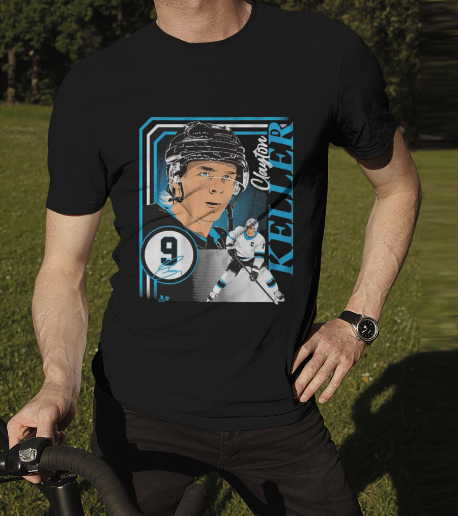 Clayton Keller 9 Hockey Portrait Collage T-Shirt