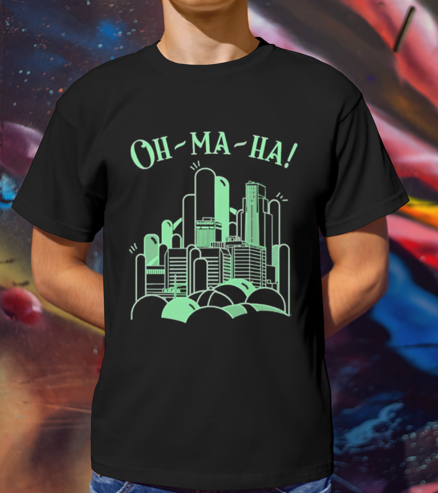 Oh Ma Ha City Skyline Buildings T-Shirt
