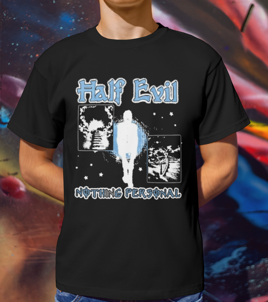 Half Evil Nothing Personal The Stairway To Eternity Cosmic Journey T-Shirt