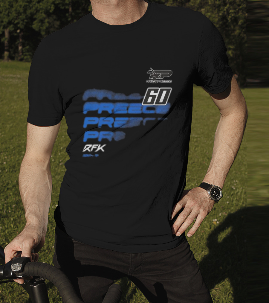 Ryan Preece RP 60 RFK Blue Men's Black T-Shirt
