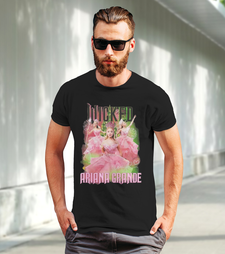 Wicked Ariana Grande Signature Pink Dress Trio T-Shirt