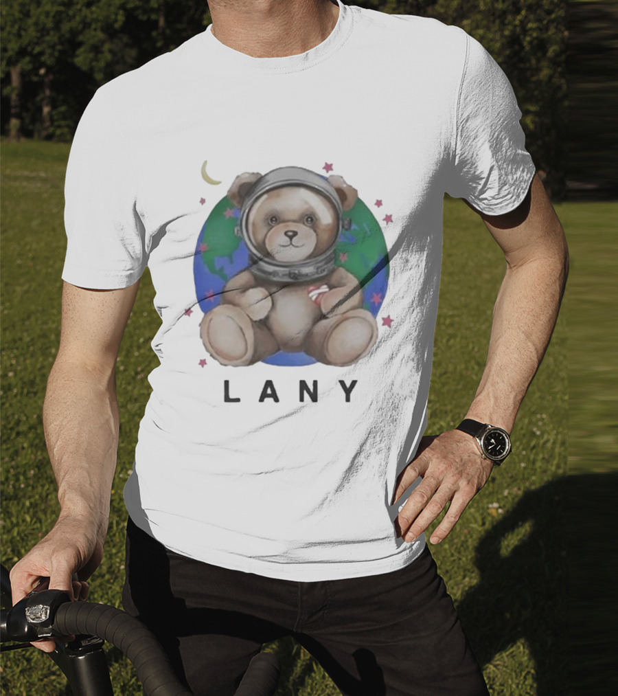 Lany Astro Bear Earth Stars Moon T-Shirt