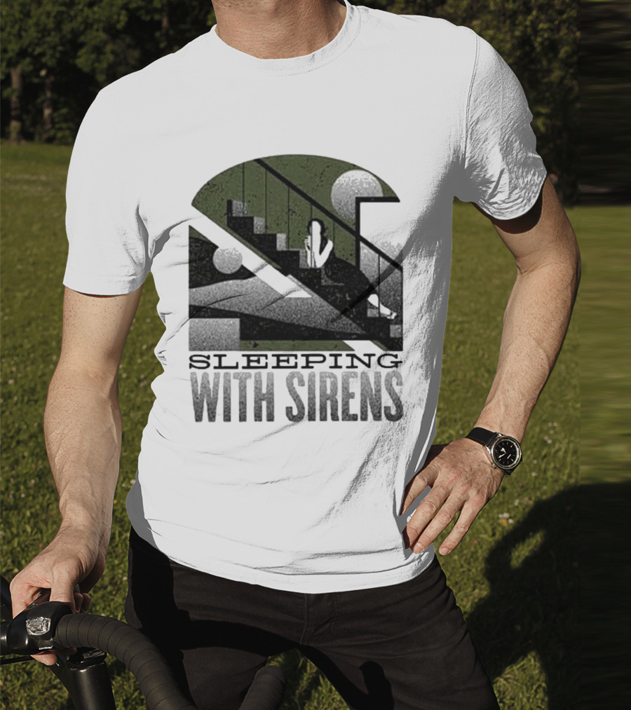Sleeping With Sirens Stairs Retro Minimalist T-Shirt
