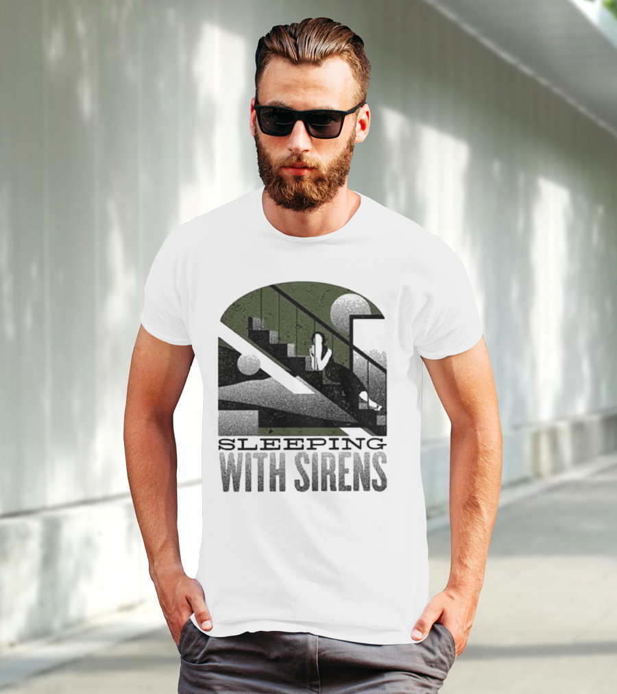 Sleeping With Sirens Stairs Retro Minimalist T-Shirt