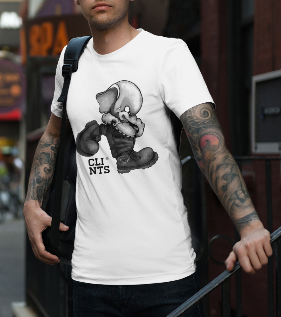 Cli Nts Stomper Character With Large Boots And Beads T-Shirt