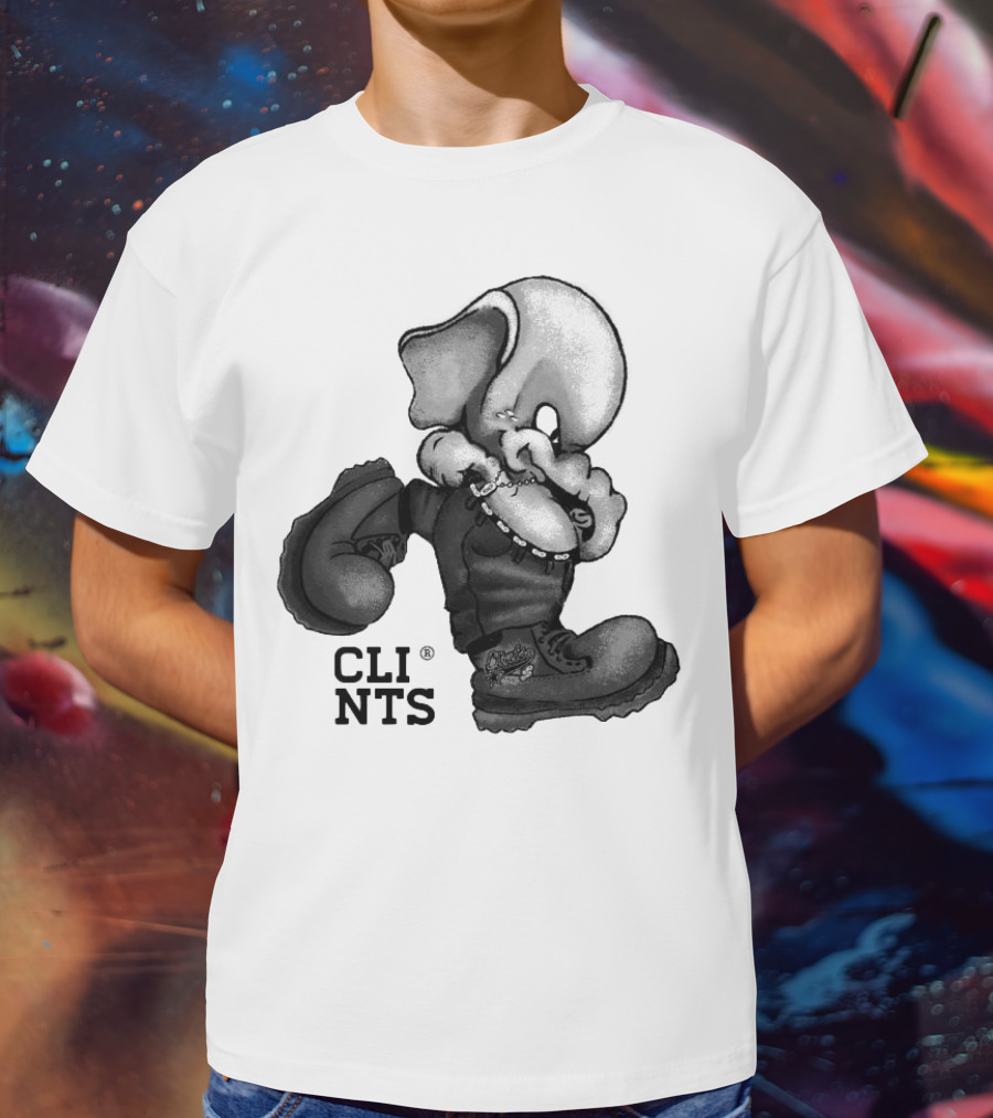 Cli Nts Stomper Character With Large Boots And Beads T-Shirt