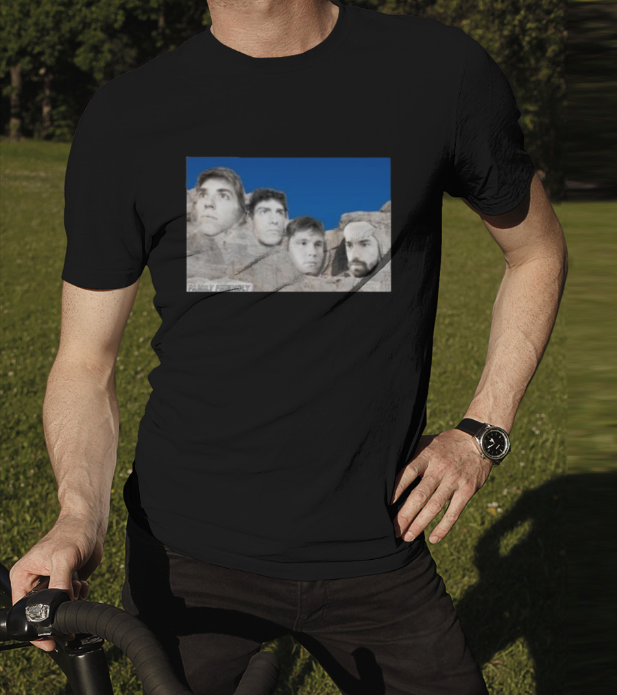 Family Friendly Mt. Rushmore Faces T-Shirt
