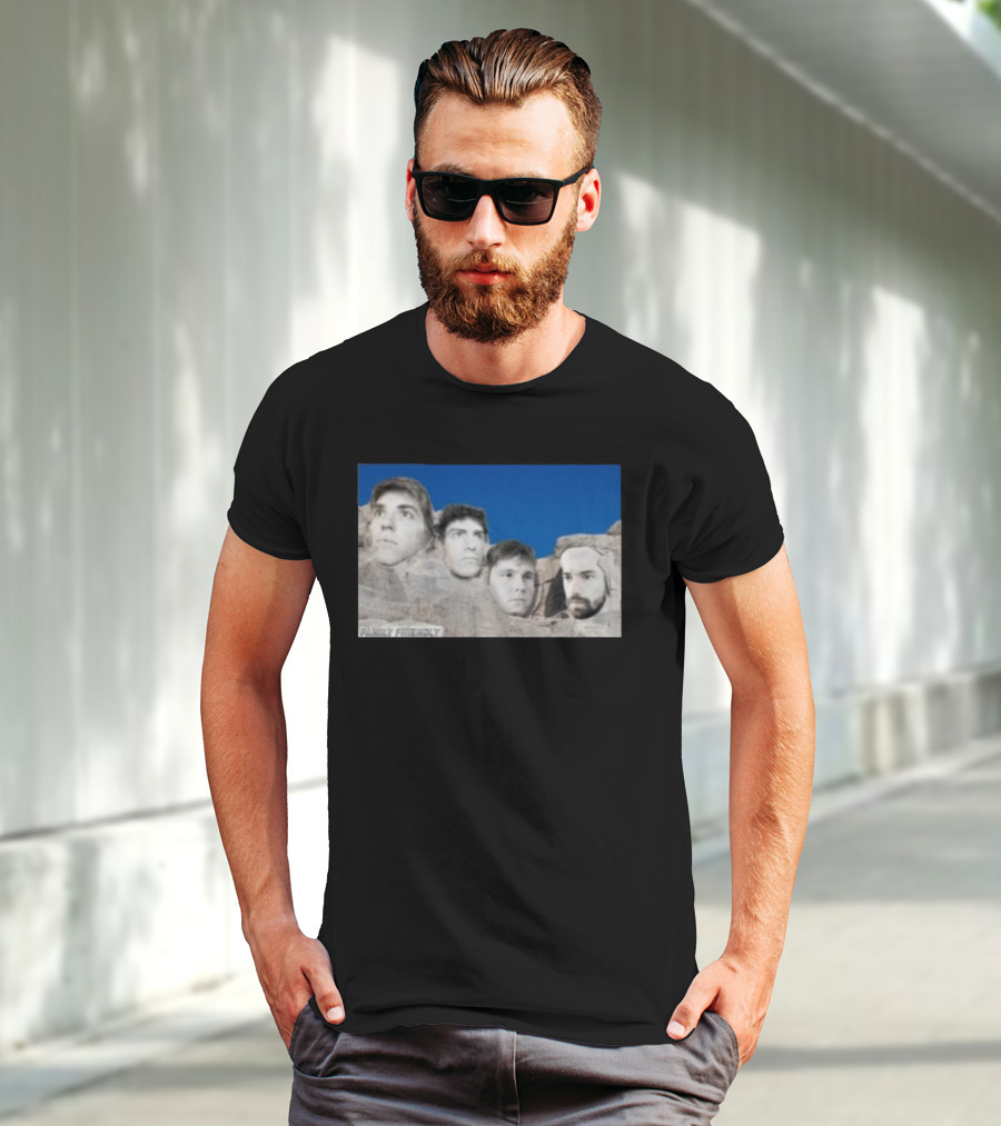 Family Friendly Mt. Rushmore Faces T-Shirt