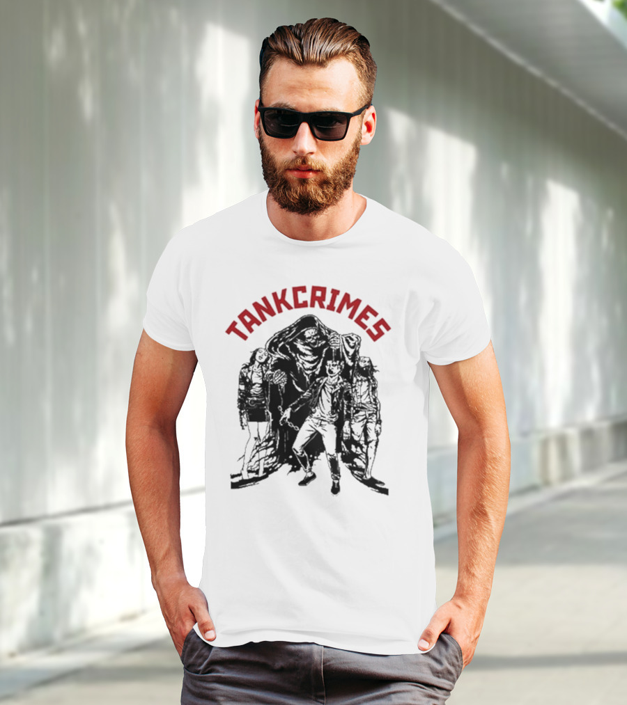 Tankcrimes Brainsqueeze Grim Reaper And Zombies T-Shirt